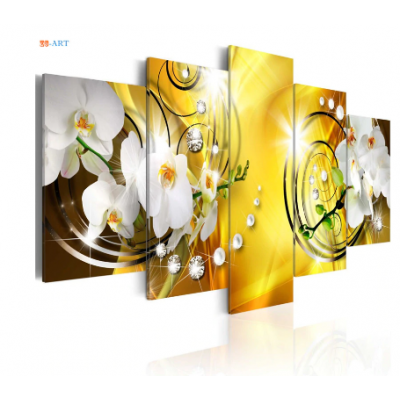 Wealth and Luxury Orchids Flowers Prints Wall ZK